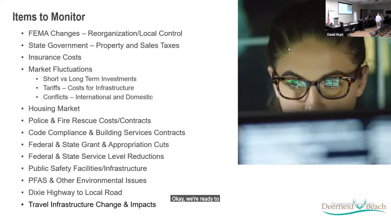 Deerfield Beach trims capital plan, keeps FY2026 projects that match available funding; parks/events budget sparks debate