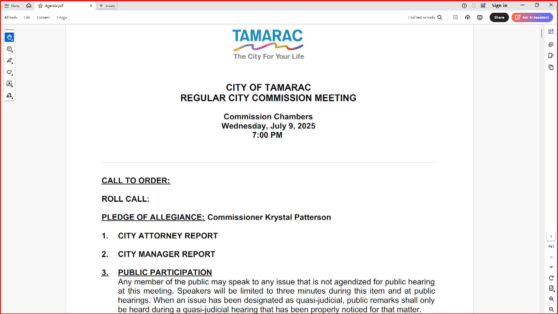 Tamarac residents voice concerns on water quality and local governance during public meeting