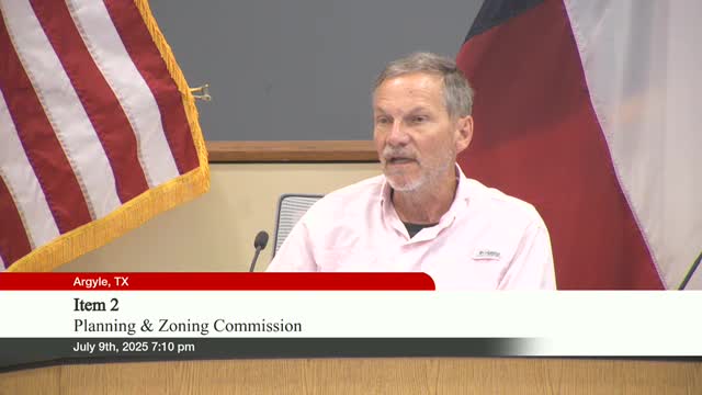 Argyle Commission recommends zoning change to boost development potential
