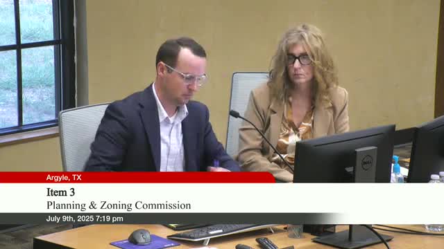 Argyle Council reviews ordinance allowing livestock in SF1 zoning district