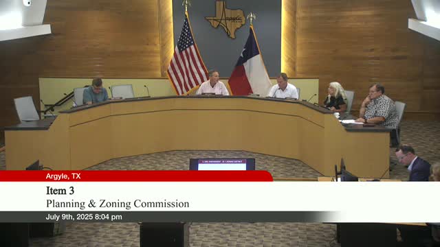 Argyle Planning Commission eliminates 90-day decision limit on zoning change requests