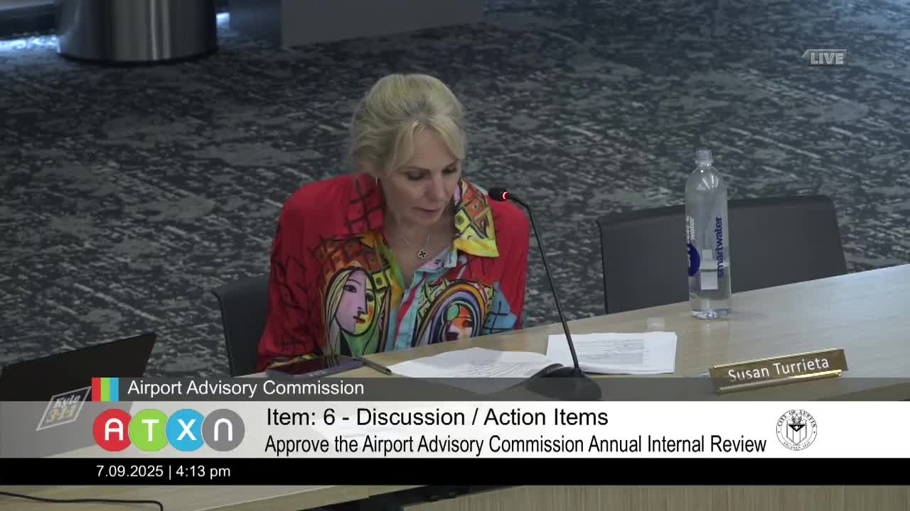 Commissioners endorse customer experience and stakeholder engagement at Austin airport meeting