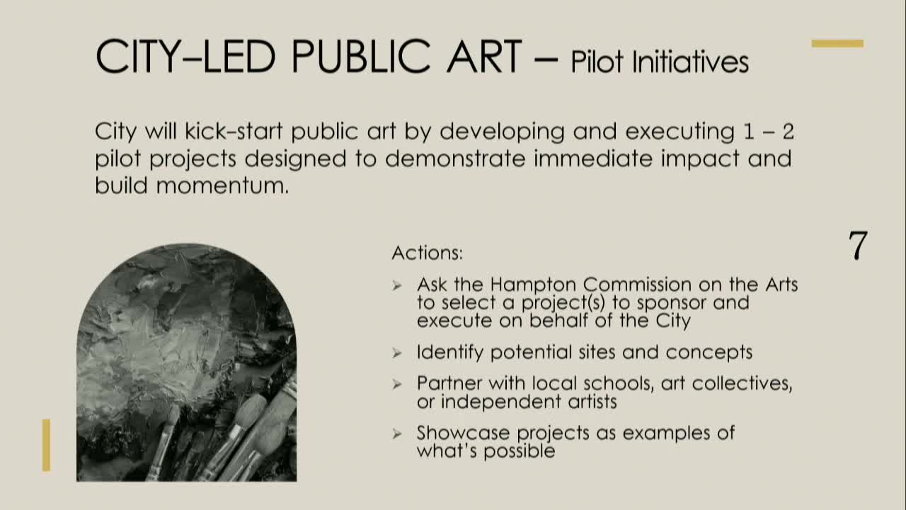 Hampton Arts Commission seeks community input for public art projects