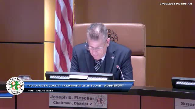 County budget workshop begins with reflections from Commissioner Susan Adams