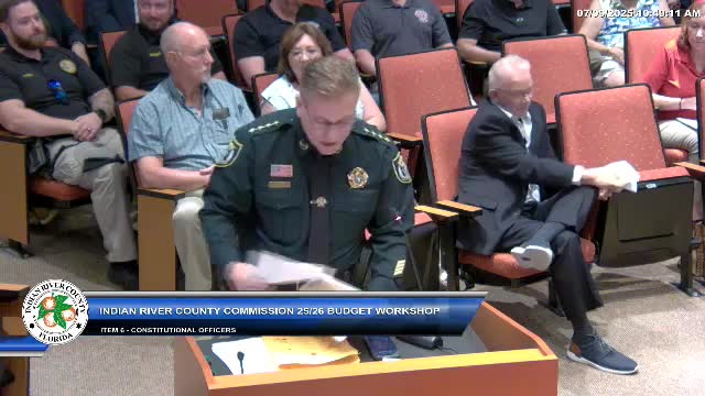 Sheriff Lohr advocates for prioritized law enforcement budget in county meeting