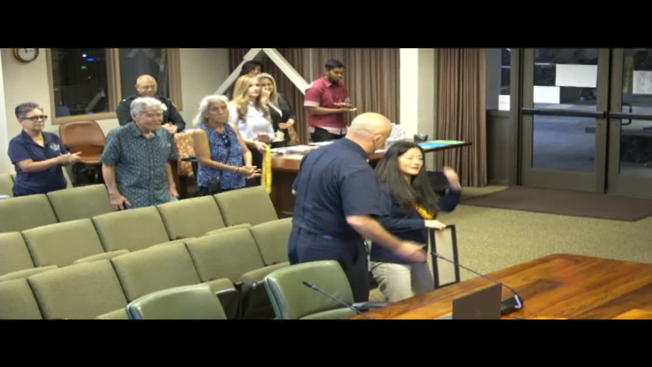 Renee Godfrey advocates for first responders kids camp at Hilo County Council meeting