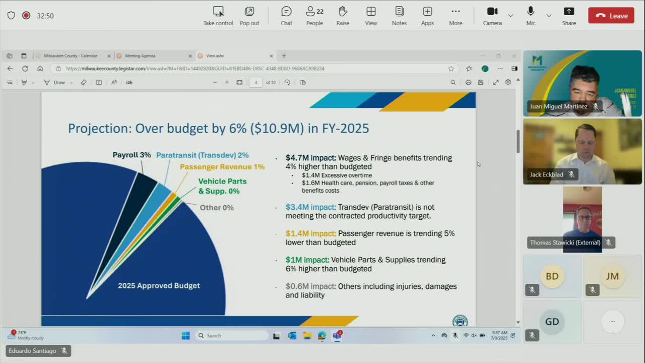 Transit Budget Meeting Highlights Causes of Rising Operational Costs