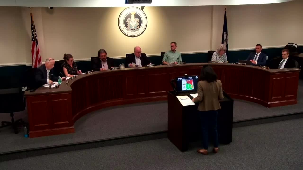 City Council reviews rezoning request for South Main and Liberty Streets