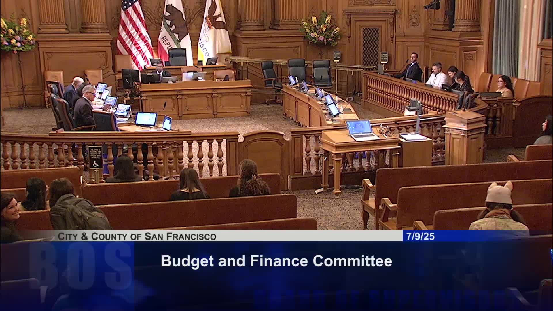 Supervisor Chan leads Budget and Finance Committee meeting for San Francisco