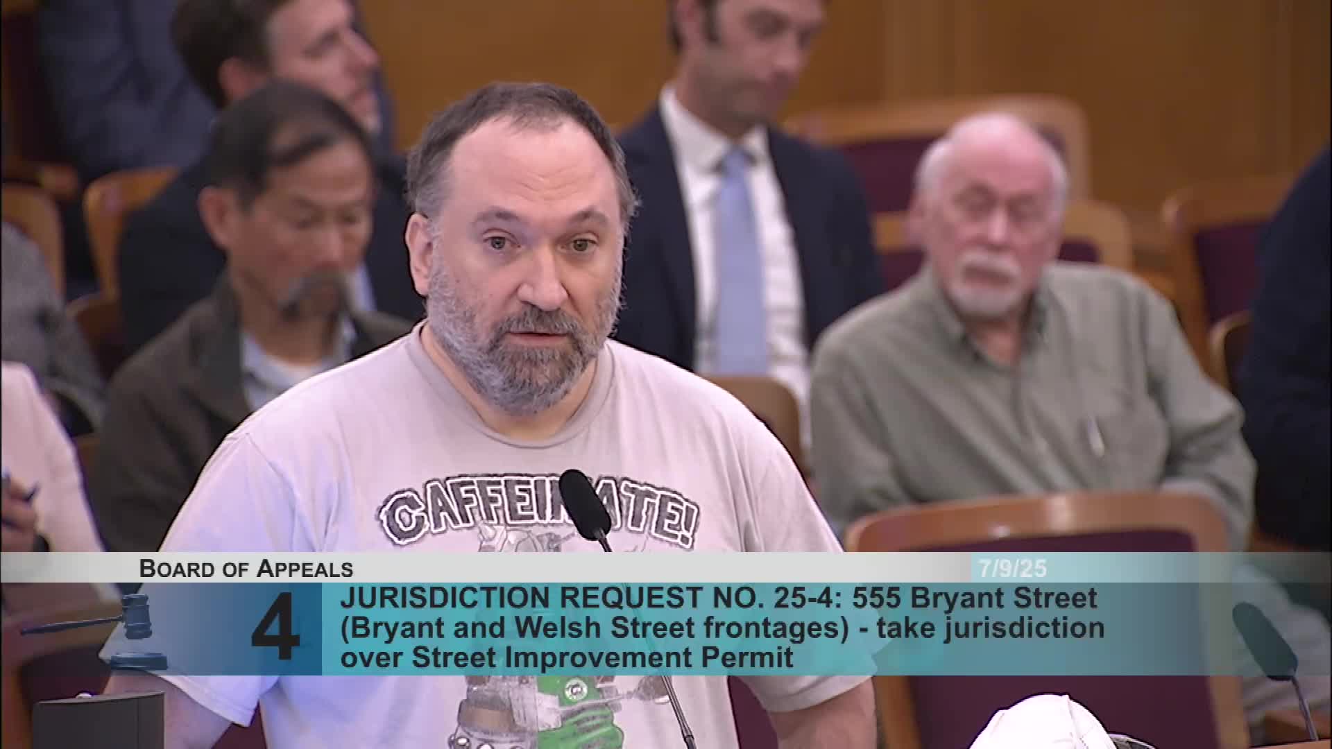 Residents protest street widening disrupting garage access at 490 Brannon
