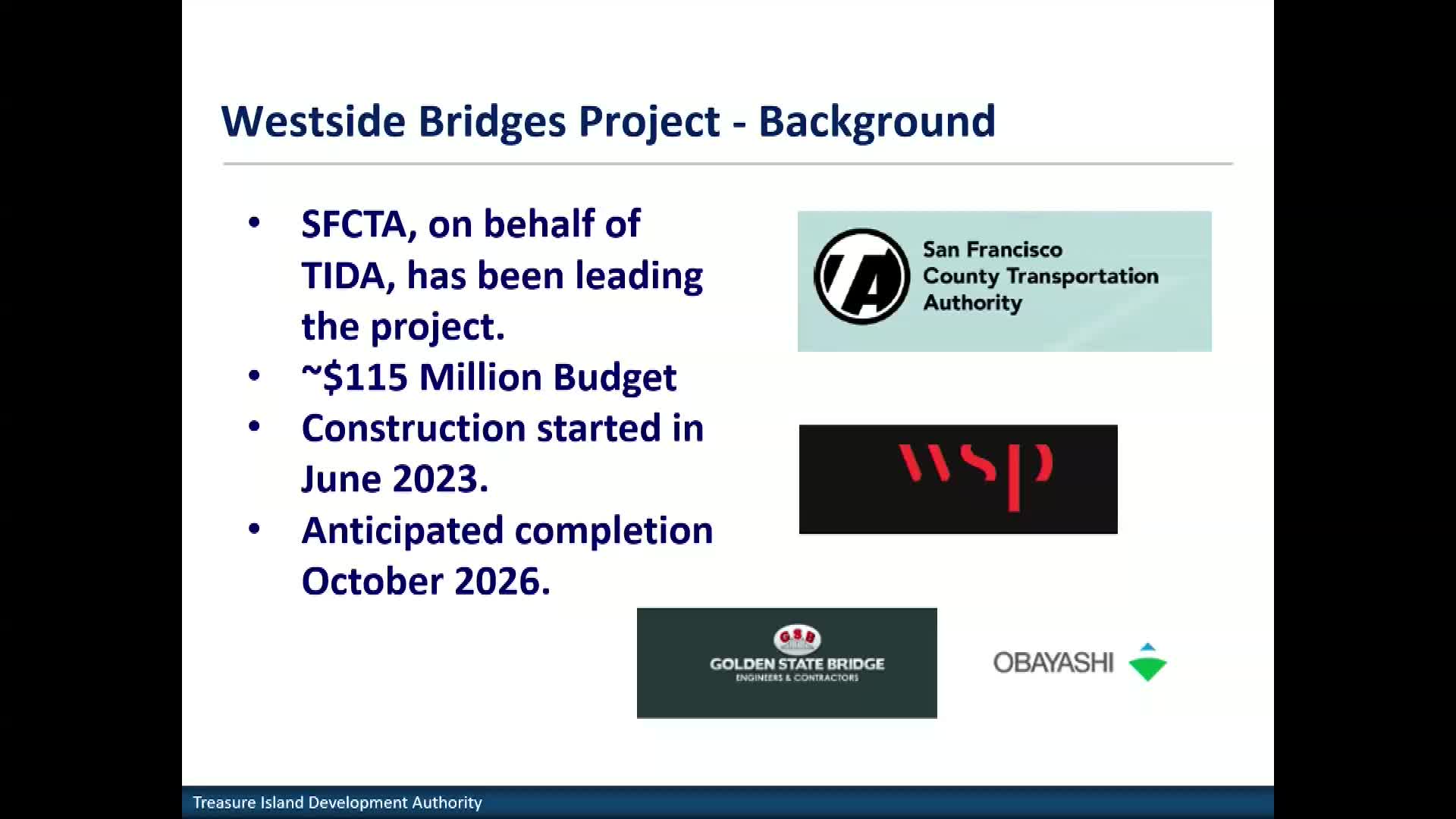 SFCTA updates on Westside Bridges project amid ongoing infrastructure investments