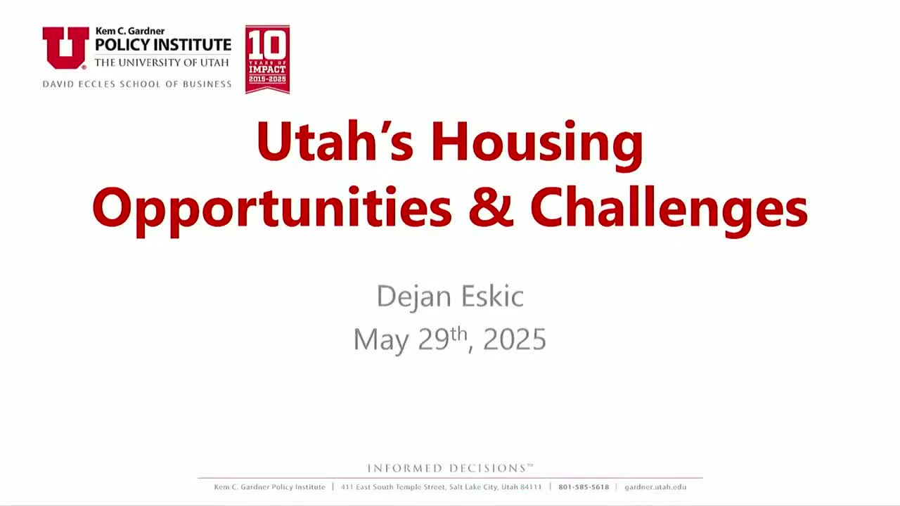 Utah's housing market faces challenges as median home prices surpass income growth