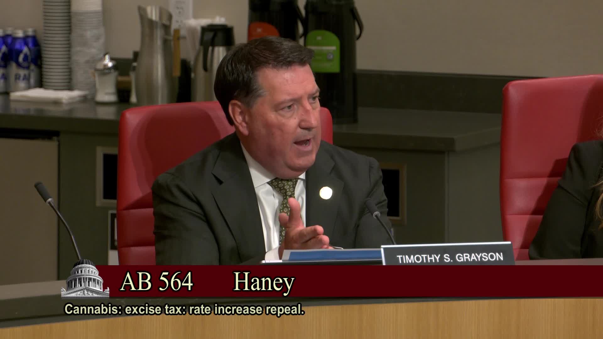 California Assembly Committee advances bill to freeze cannabis tax at 15%