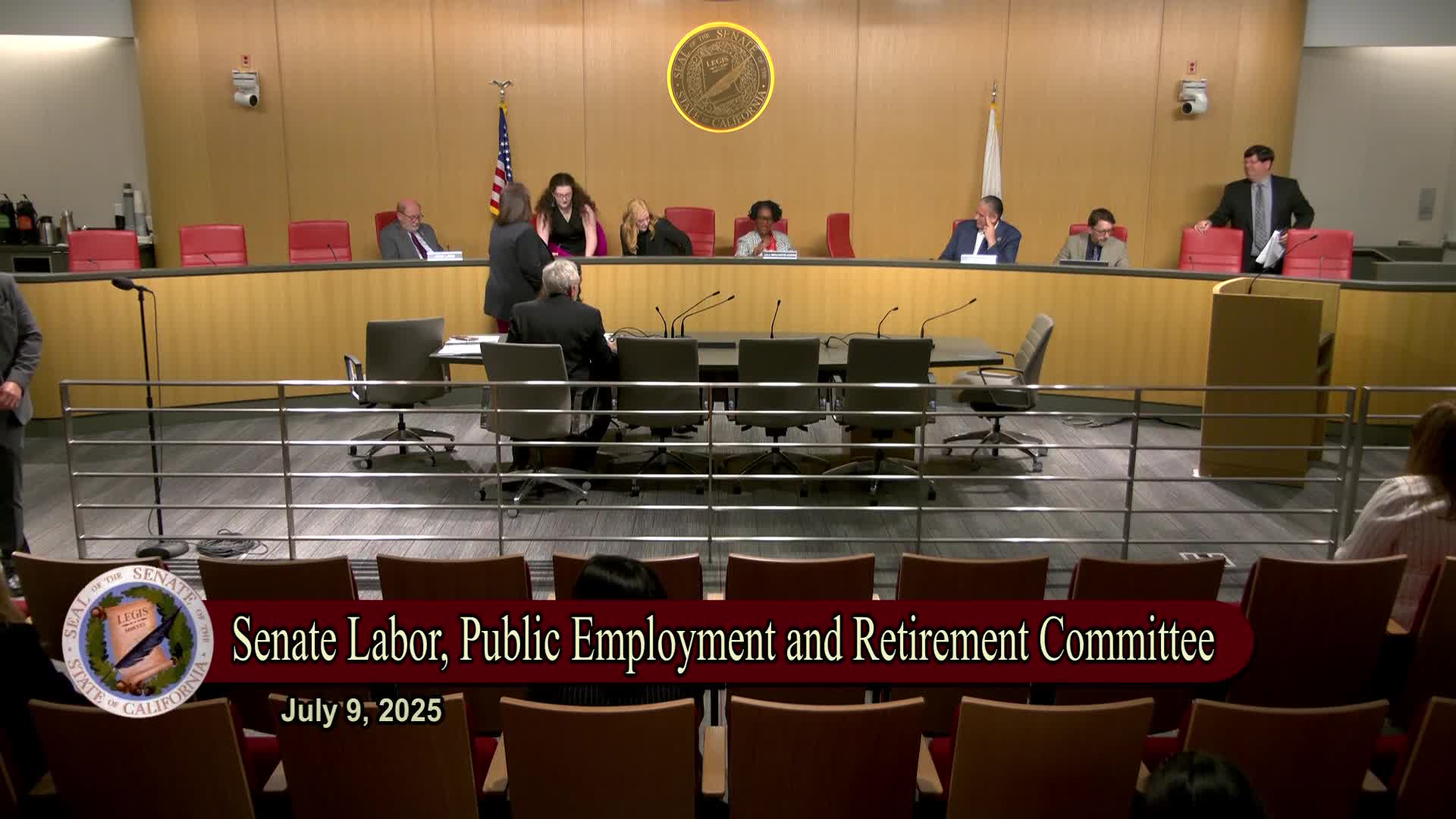 Senate committee honors retiring Corey Botts during final hearing