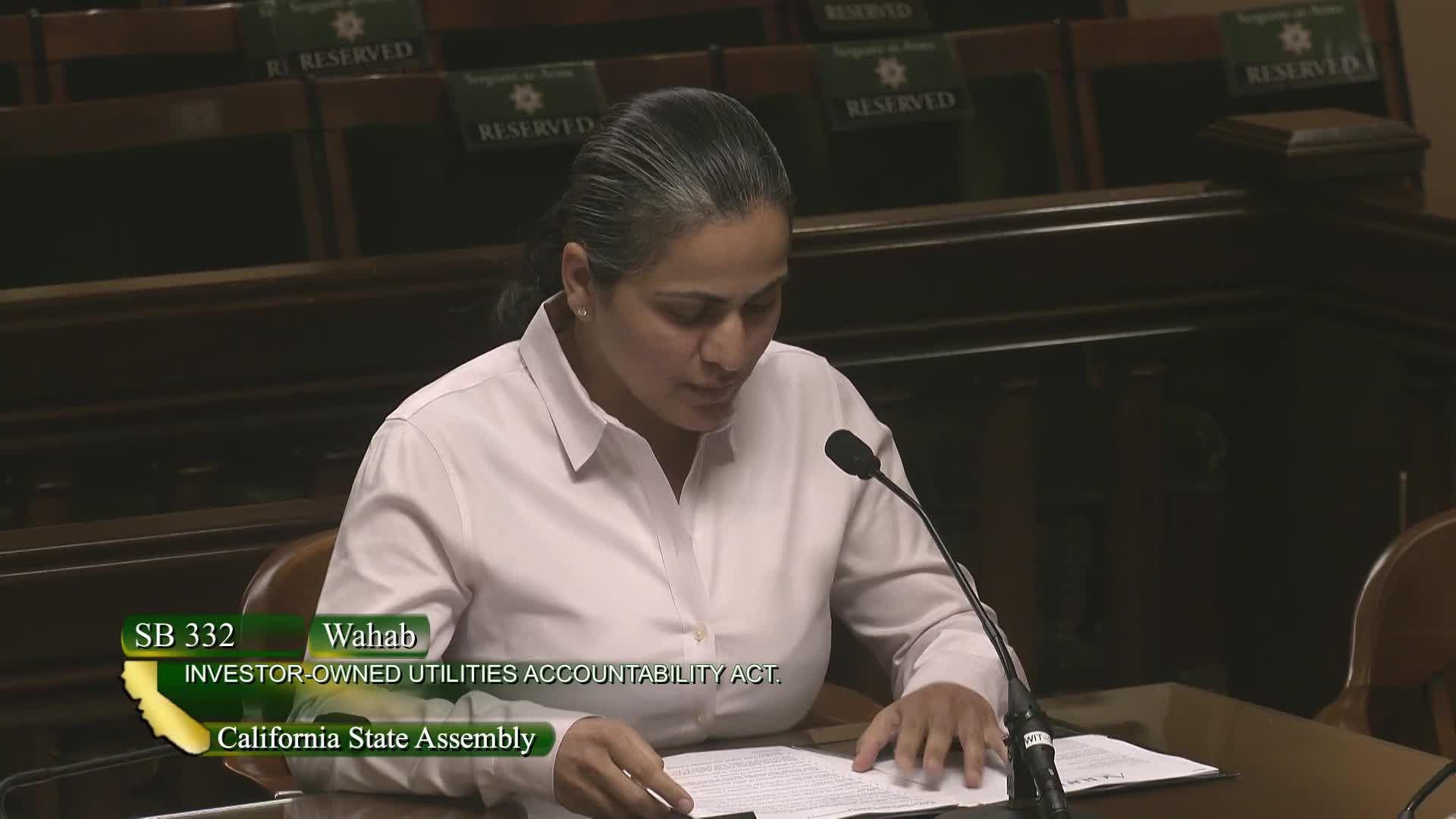 Maria Stamos advocates for SB 332 to reform California's utility rate system