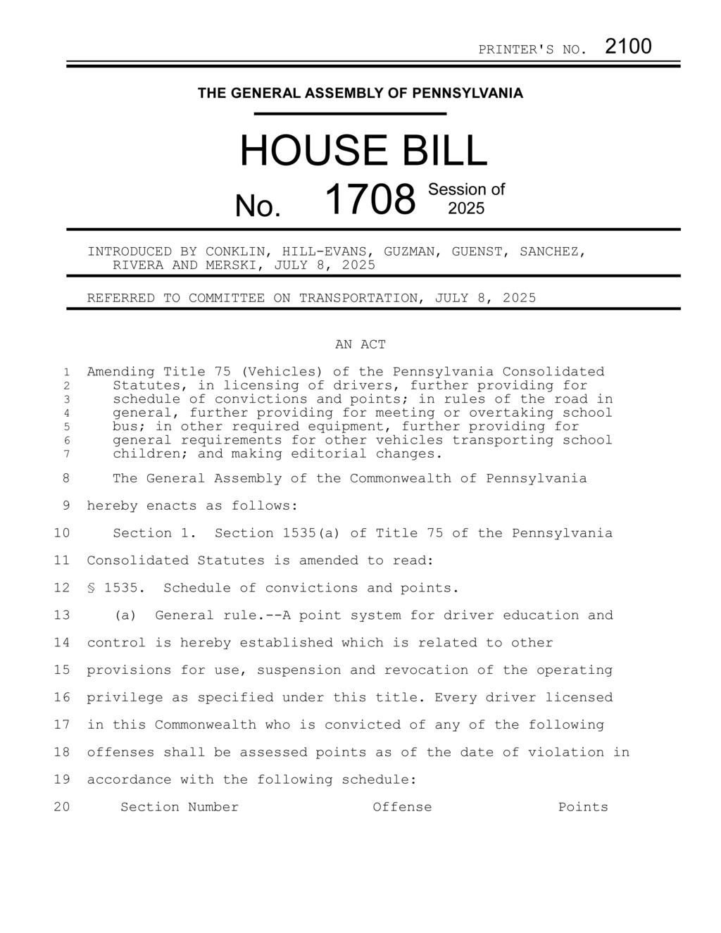 Pennsylvania amends school bus safety laws to enhance driver penalties and requirements