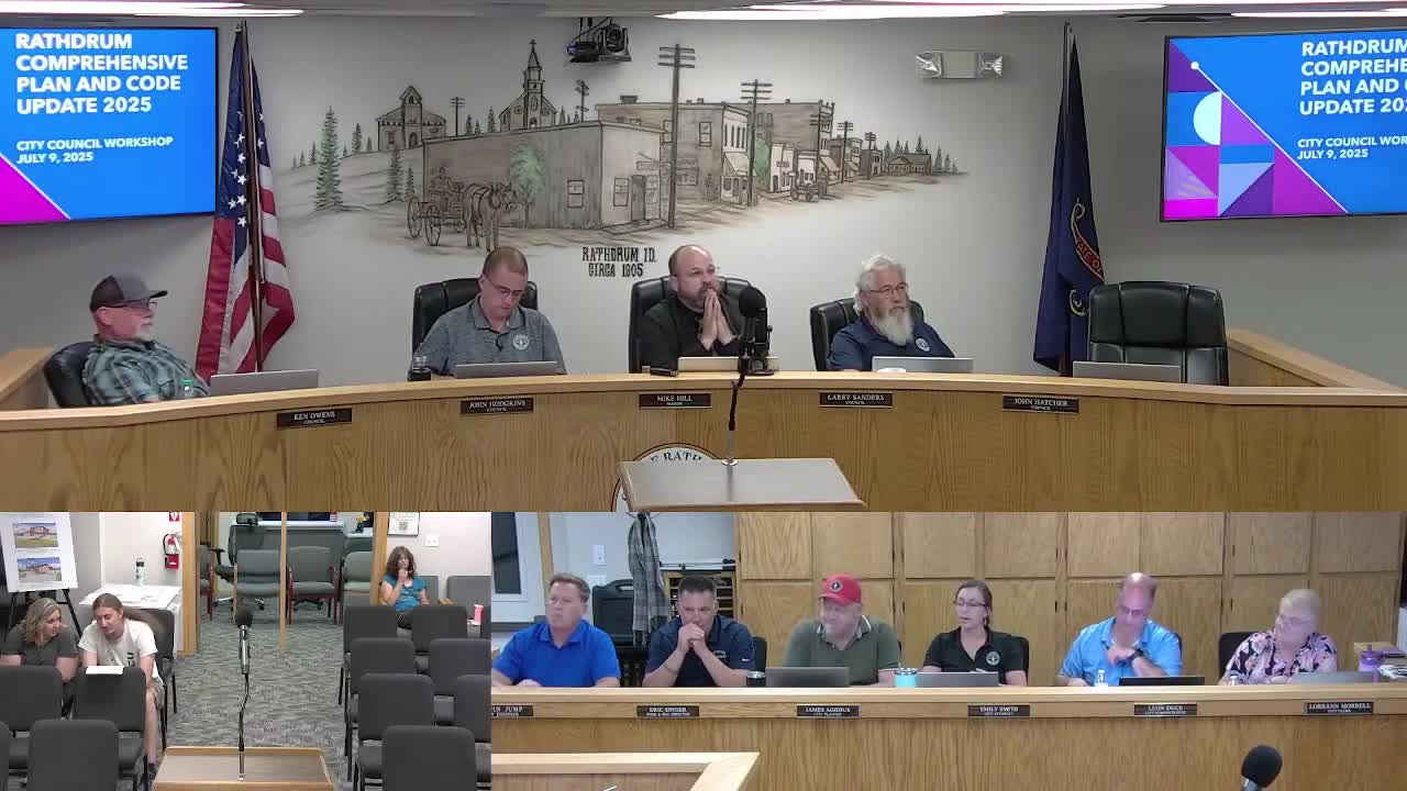 Rathdrum City Council reviews comprehensive plan and code updates for sustainable growth