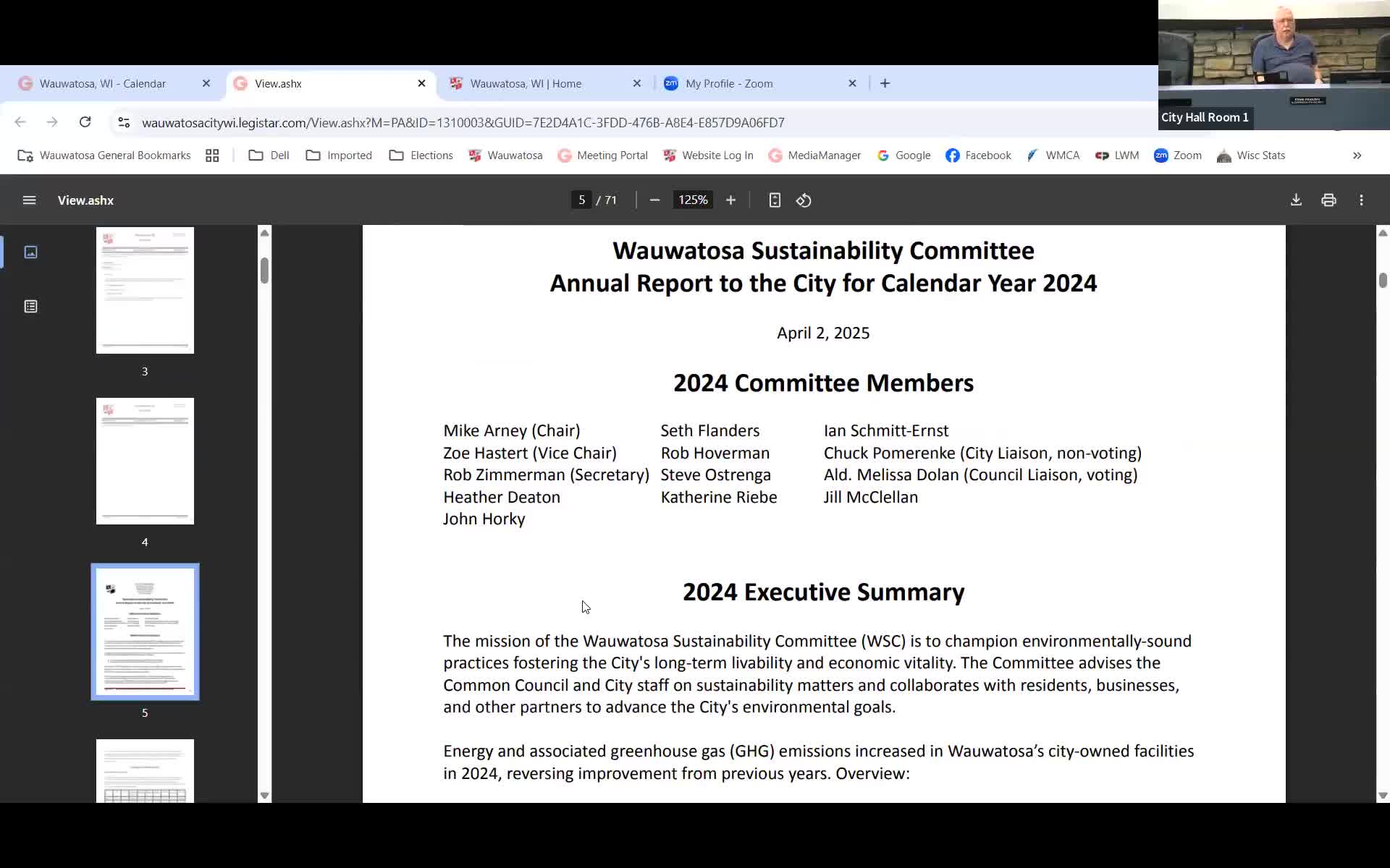 Wauwatosa sustainability committee highlights solar projects, outreach and recycling challenges in annual report