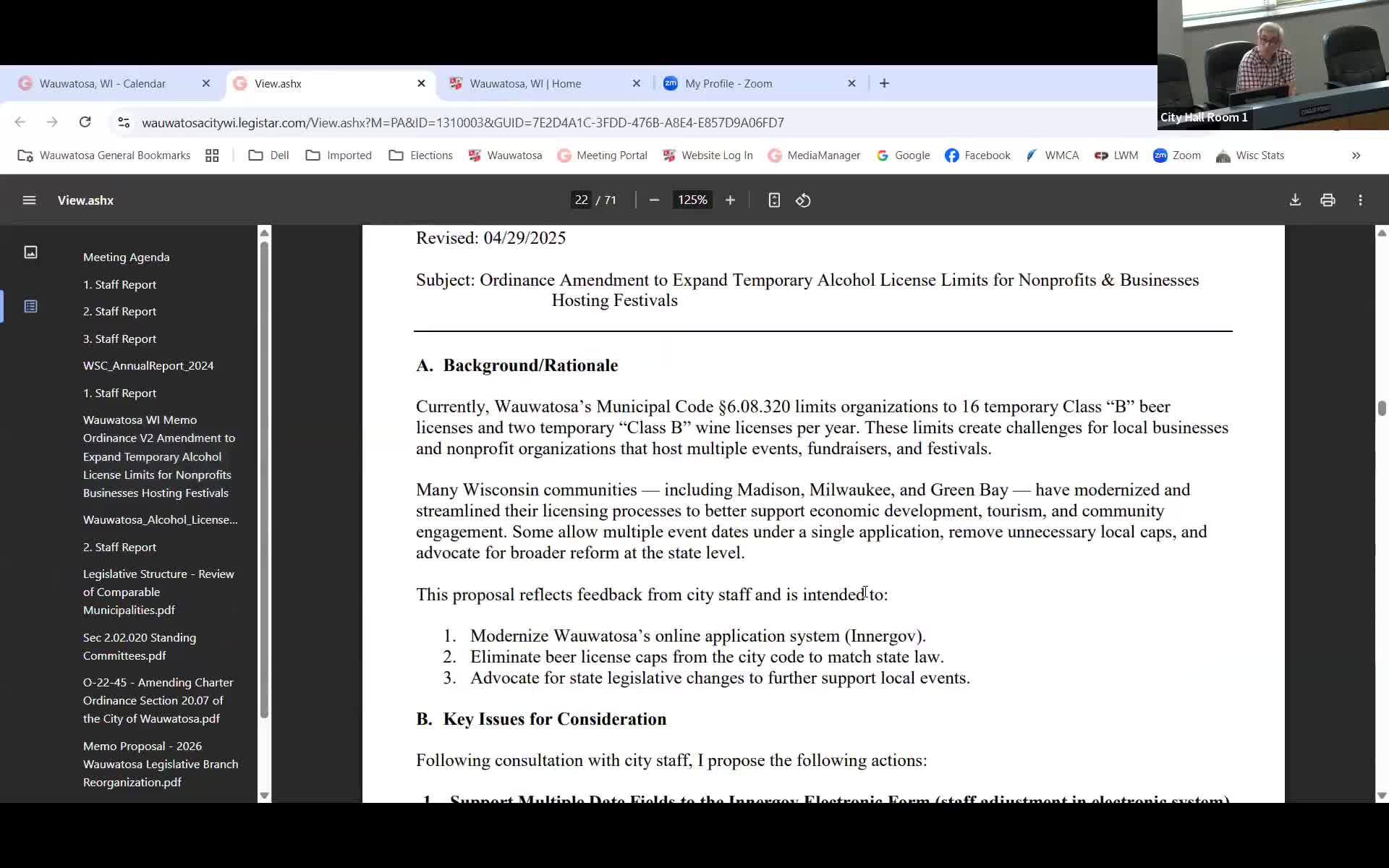 Wauwatosa committee votes to remove local cap on temporary Class B beer licenses, asks for streamlined application process