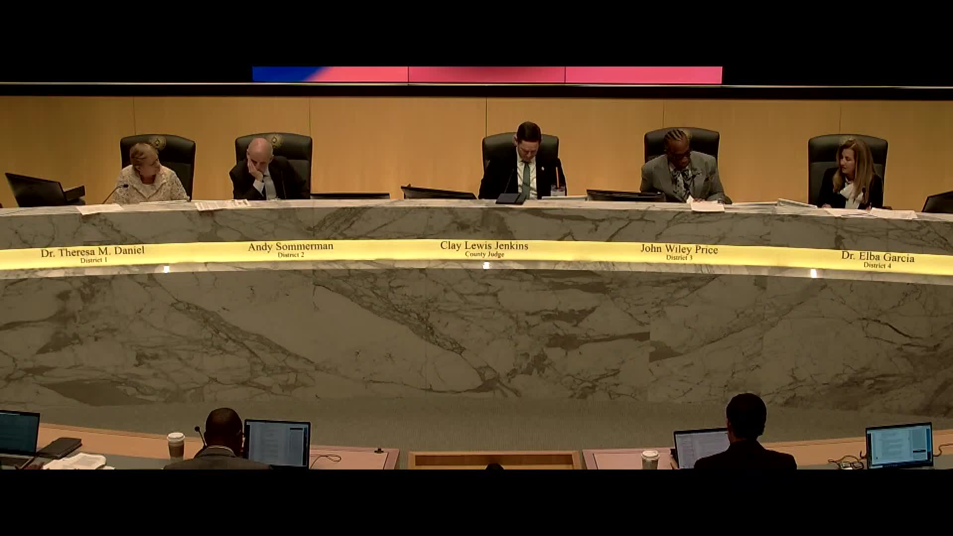 Dallas County Commissioners debate redistricting and public safety concerns at court meeting