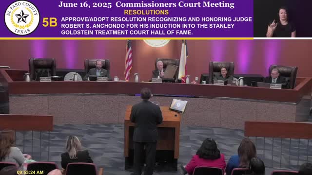 Judge Anchondo accepts hall of fame award for DWI treatment program success