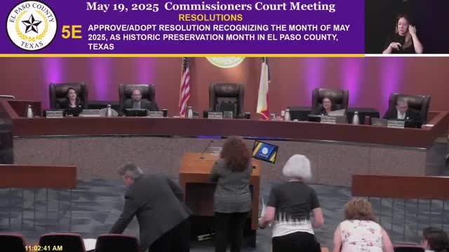 El Paso County proclaims May as Historic Preservation Month in community celebration