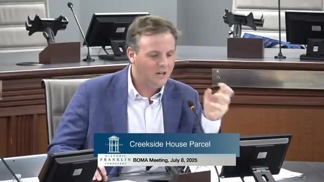 Franklin City Board preserves antebellum home at Mack Hatcher Franklin Road corner