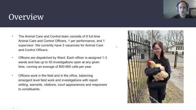 Animal Control Team highlights workload and community focus in performance update