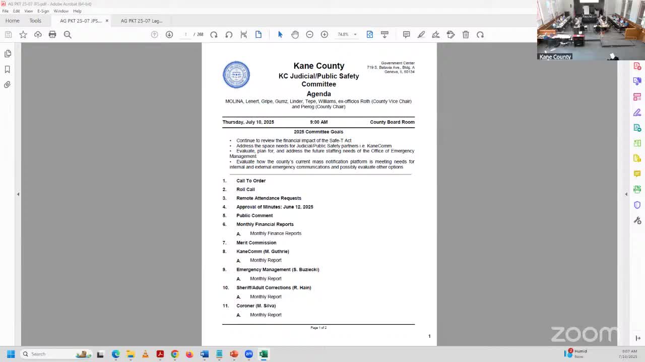 Under Sheriff Johnson discusses jail population rise in Kane County corrections meeting
