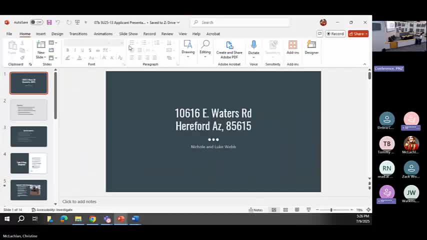 Luke and Nicole Webb propose regulated hay sales operation in Hereford, Arizona