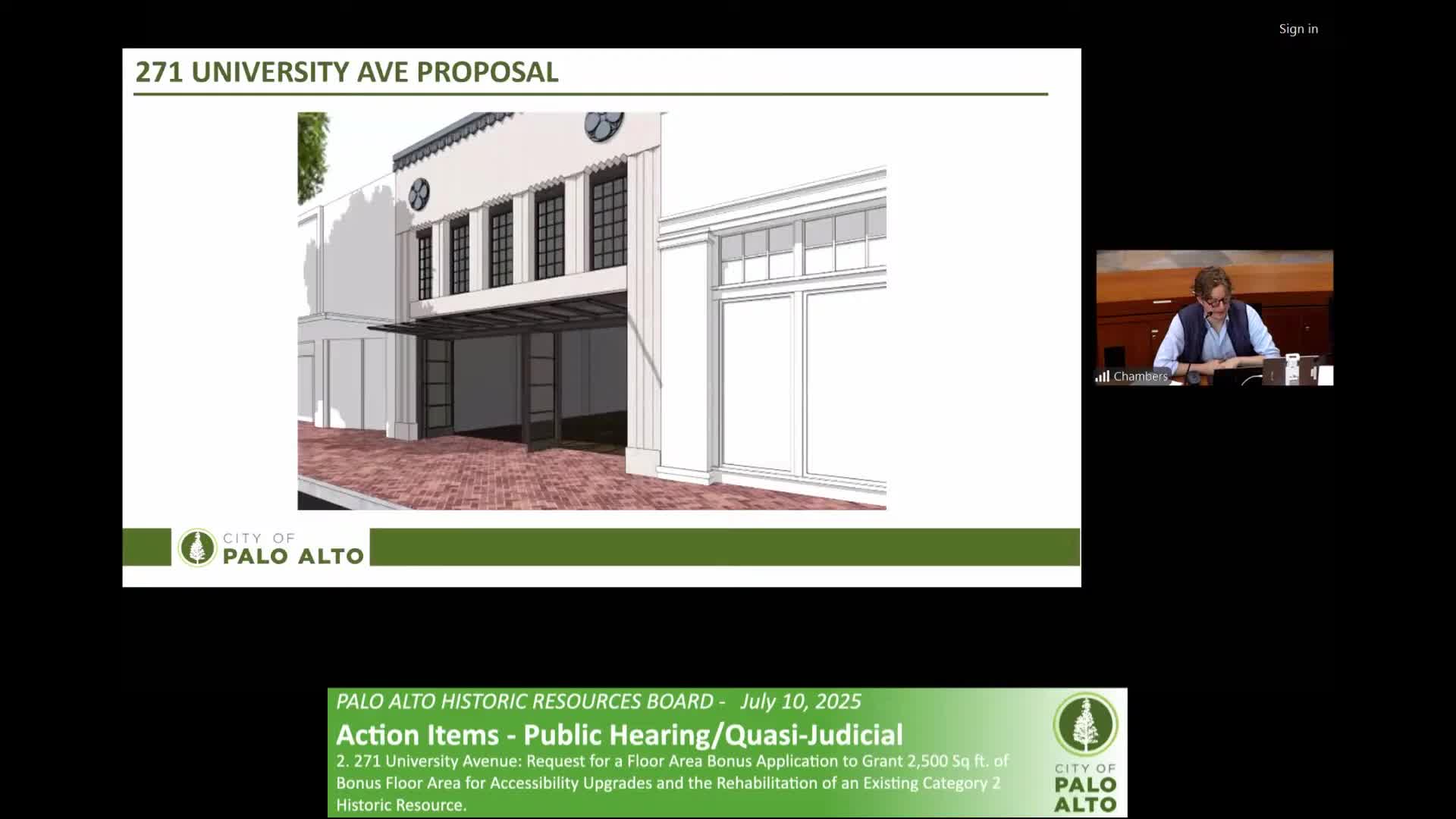 Historic Resources Board reviews University Avenue restoration project by Thoits Brothers