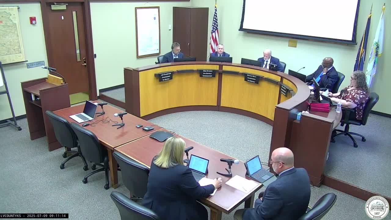 Leavenworth County Commissioners approve property tax rate resolutions for 2025