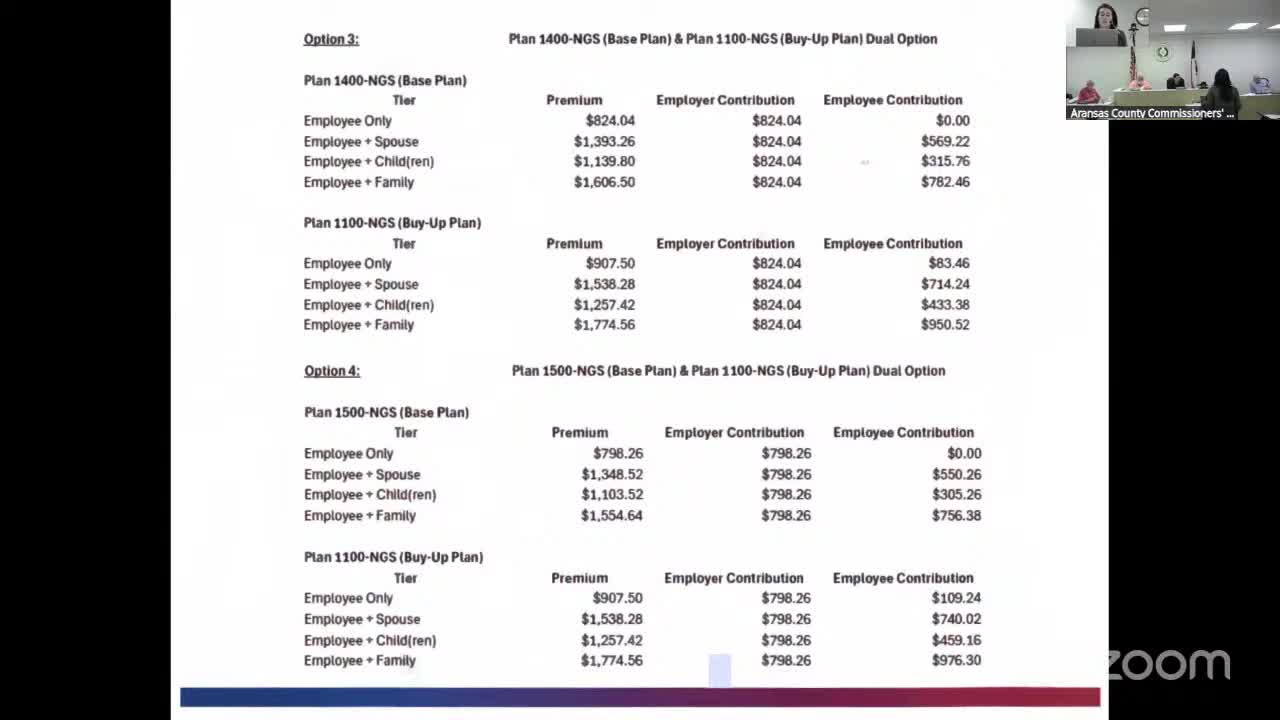 Aransas County discusses health insurance options ahead of June 25 decision