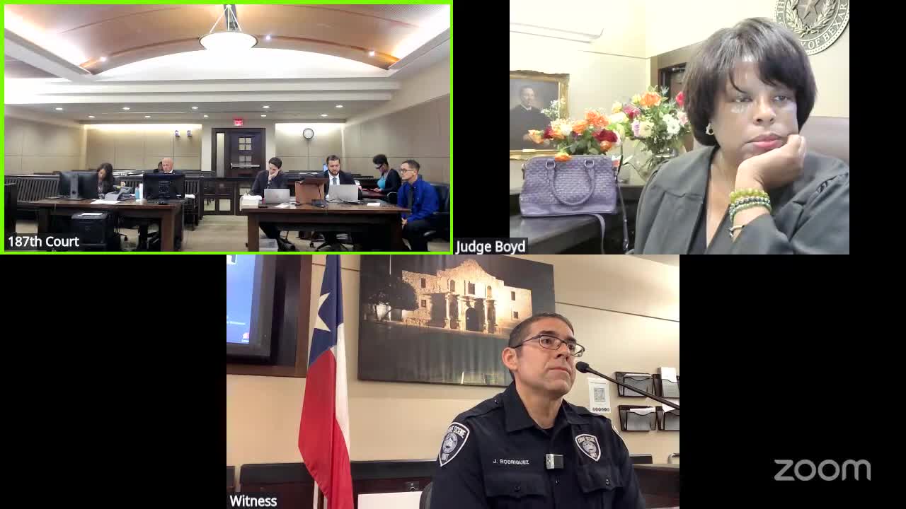 Detective Perez reviews evidence in ongoing investigation