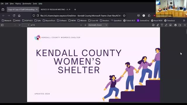Kendall County Women’s Shelter outlines services and needs; county contribution listed at $15,000