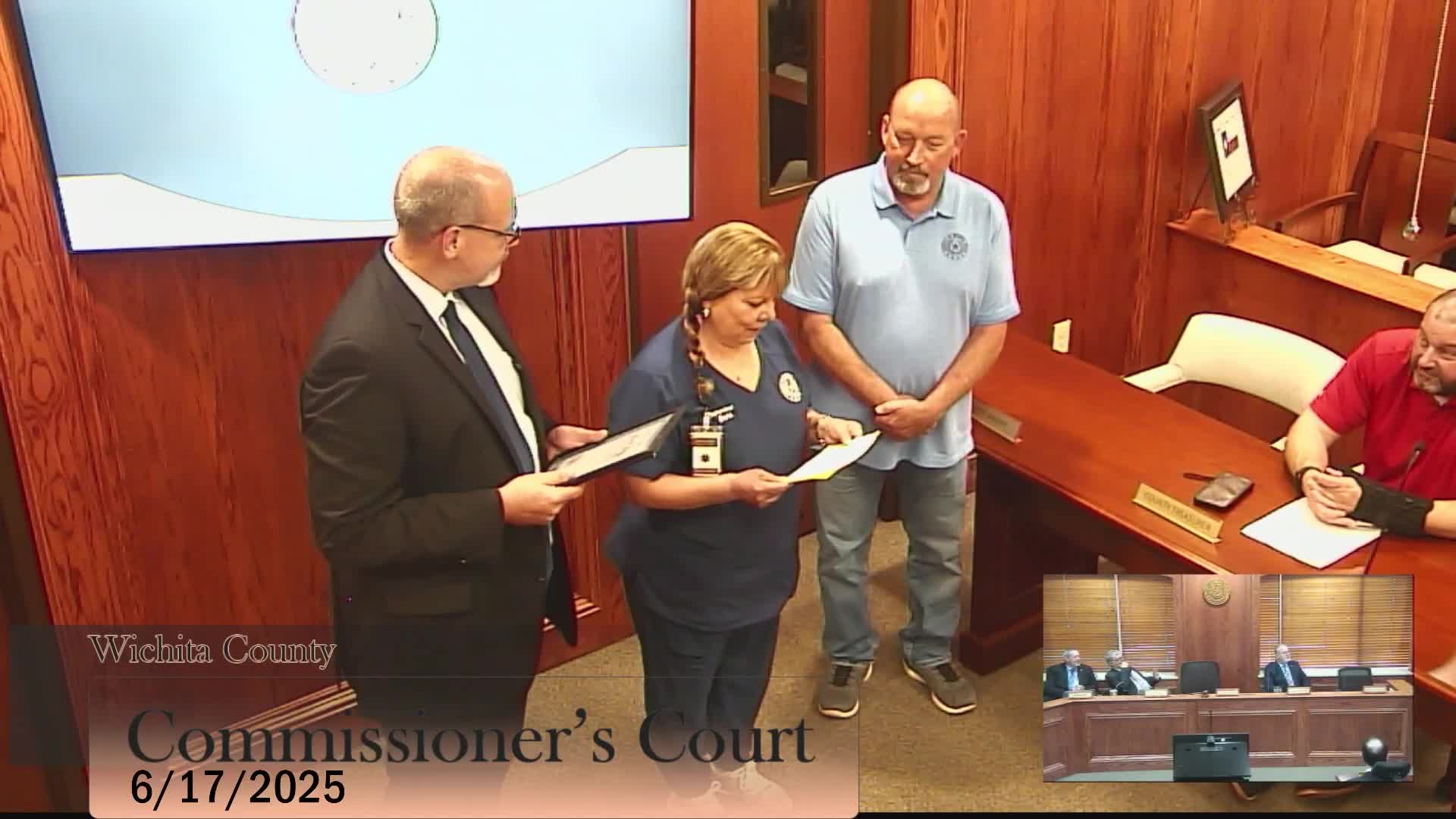 Child County recognizes staff for extraordinary cleanliness and service after COVID hospitalization
