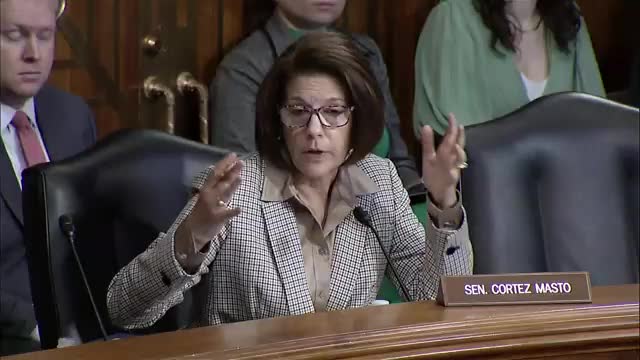 Senator Cortez Masto questions energy budget cuts and nuclear waste management commitments