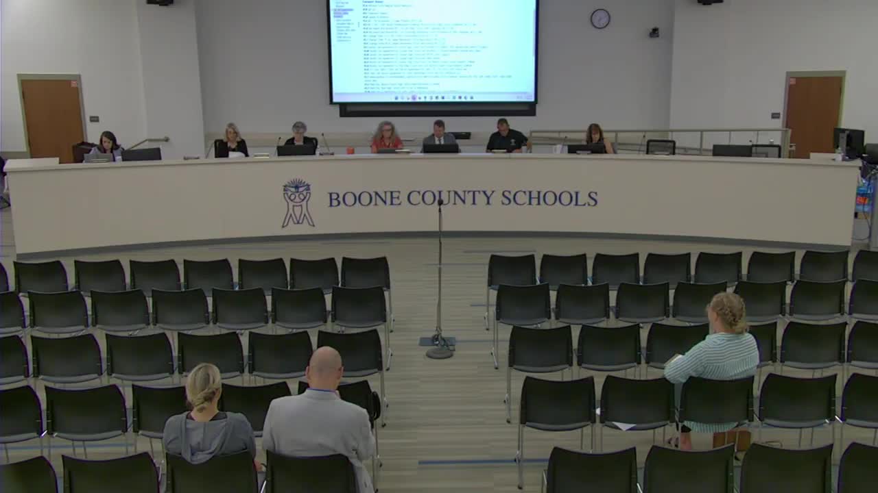 Boone County Schools board approves 2025-26 evaluation plan and policy updates