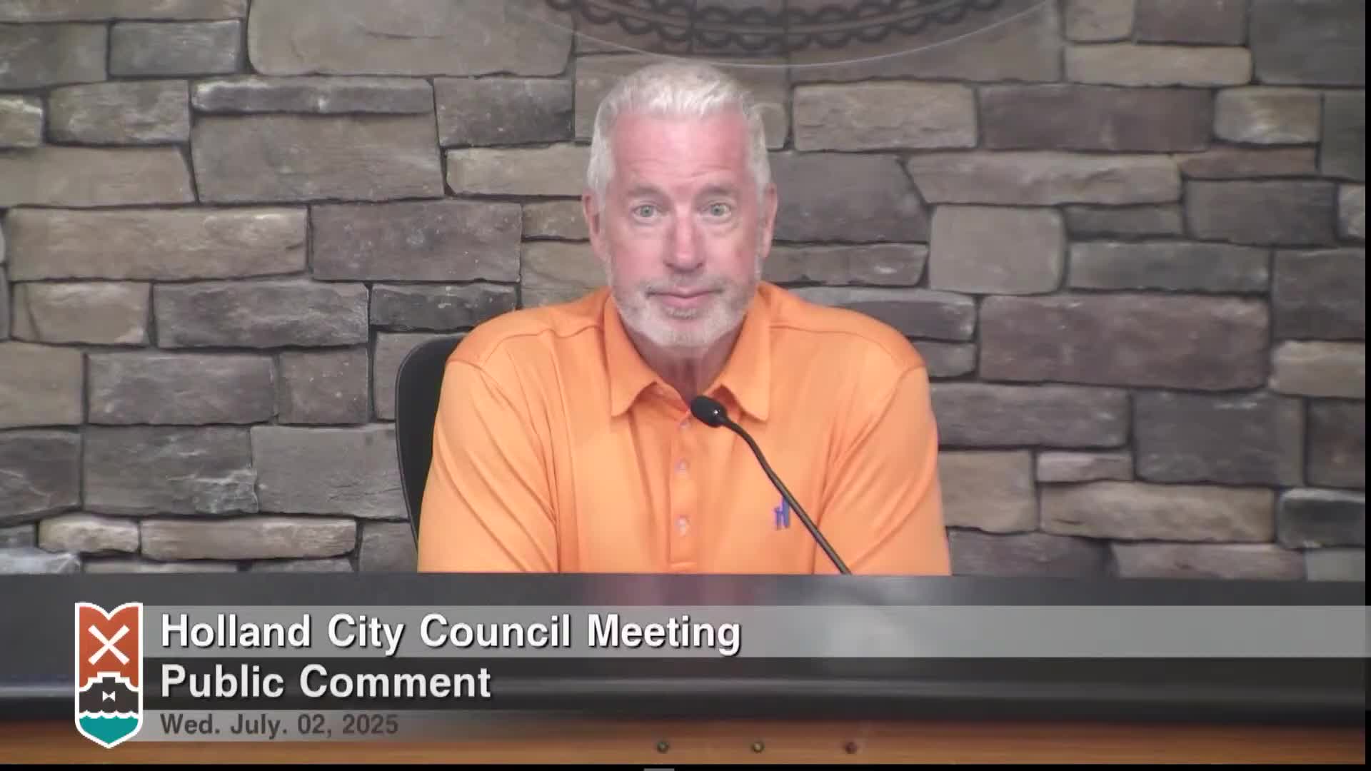 Resident criticizes city bandshell policy after Pride, bridal festival events; city manager says park‑use options are offered equally