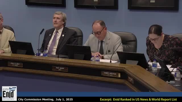 Mayor celebrates Enid's ranking as fourth best city in Oklahoma to live