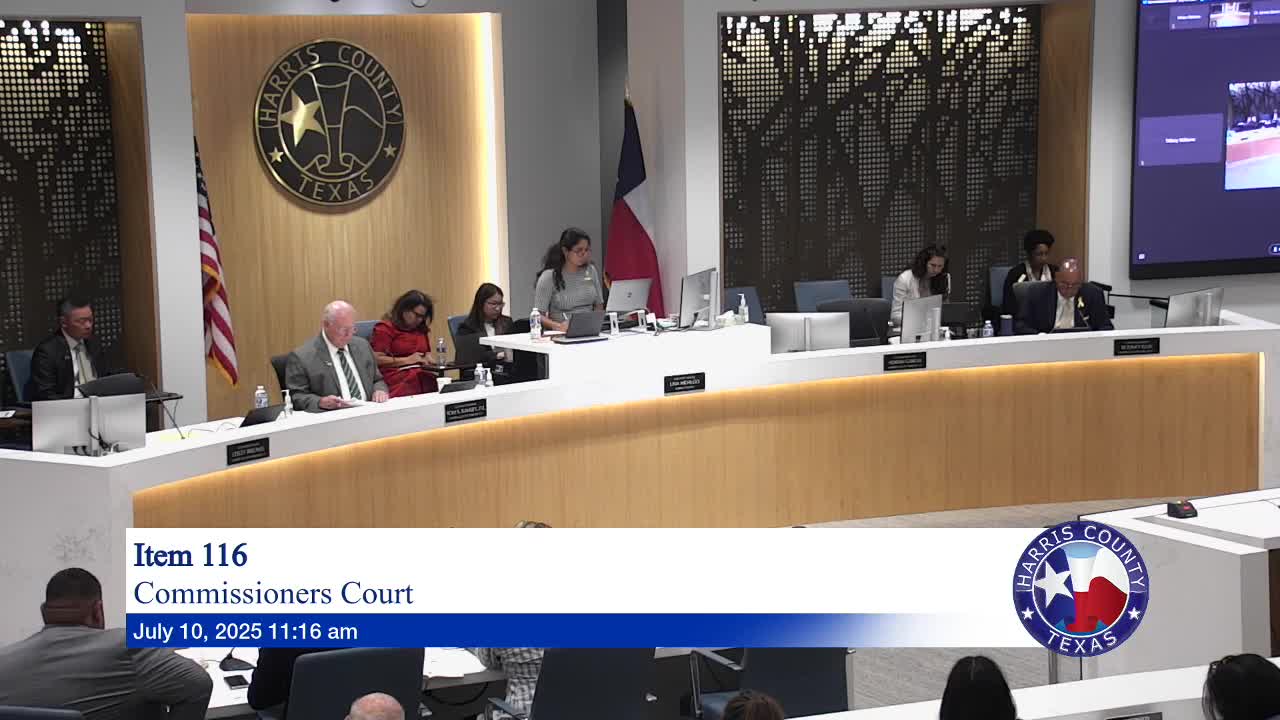Harris County commissioners debate updated travel policy for international trade missions