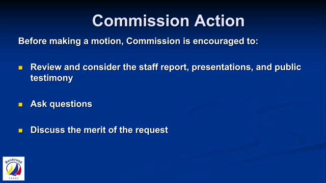 Benbrook Planning Commission discusses zoning approval and repeal of outdated ordinance