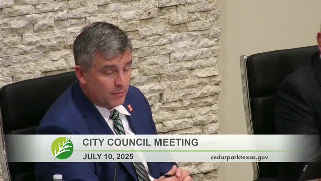 Cedar Park City Council reviews special use permit for IDEA USA park event