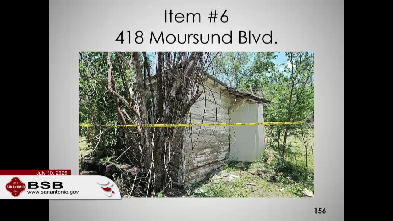 City staff recommends demolition of dilapidated structures at 418 Morrison Boulevard