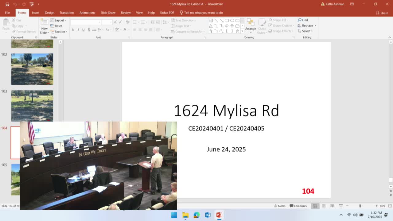 Bay County magistrate orders $7,320 abatement for property at 1624 Melissa Road