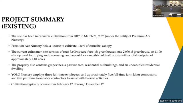 Yolo Nursery seeks cannabis use permit for expanded cultivation and distribution