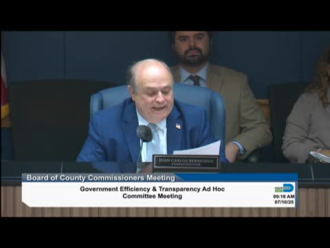 Sonia Grice presents CASDI's community services impact at Miami Dade Commission meeting