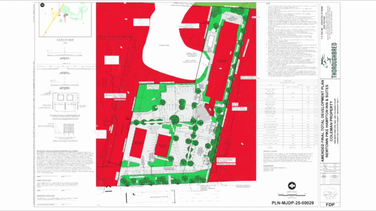 Planning Commission reviews hotel project access amidst neighbor objections in Lexington