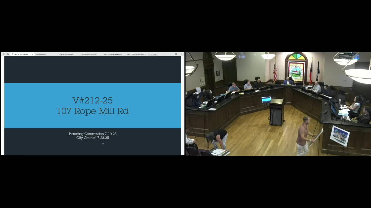 Woodstock commissioners review Linton Street variance for mixed use development