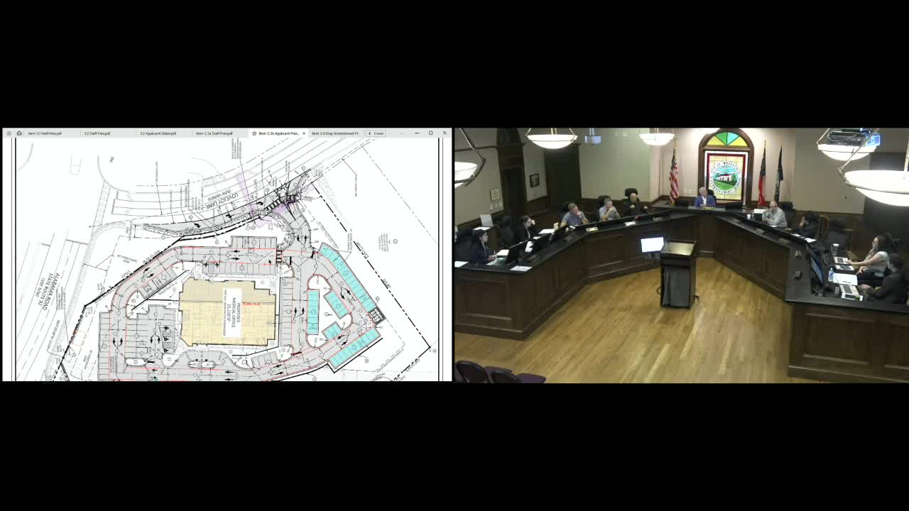 Planning Commission denies parking variance and updates zoning map for Main Street properties